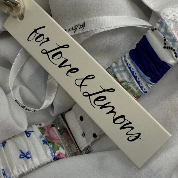 For Love & Lemons Women’s Mae Floral Strapless Slip Midi Dress – Ivory/Multi XS - Picture 5 of 13